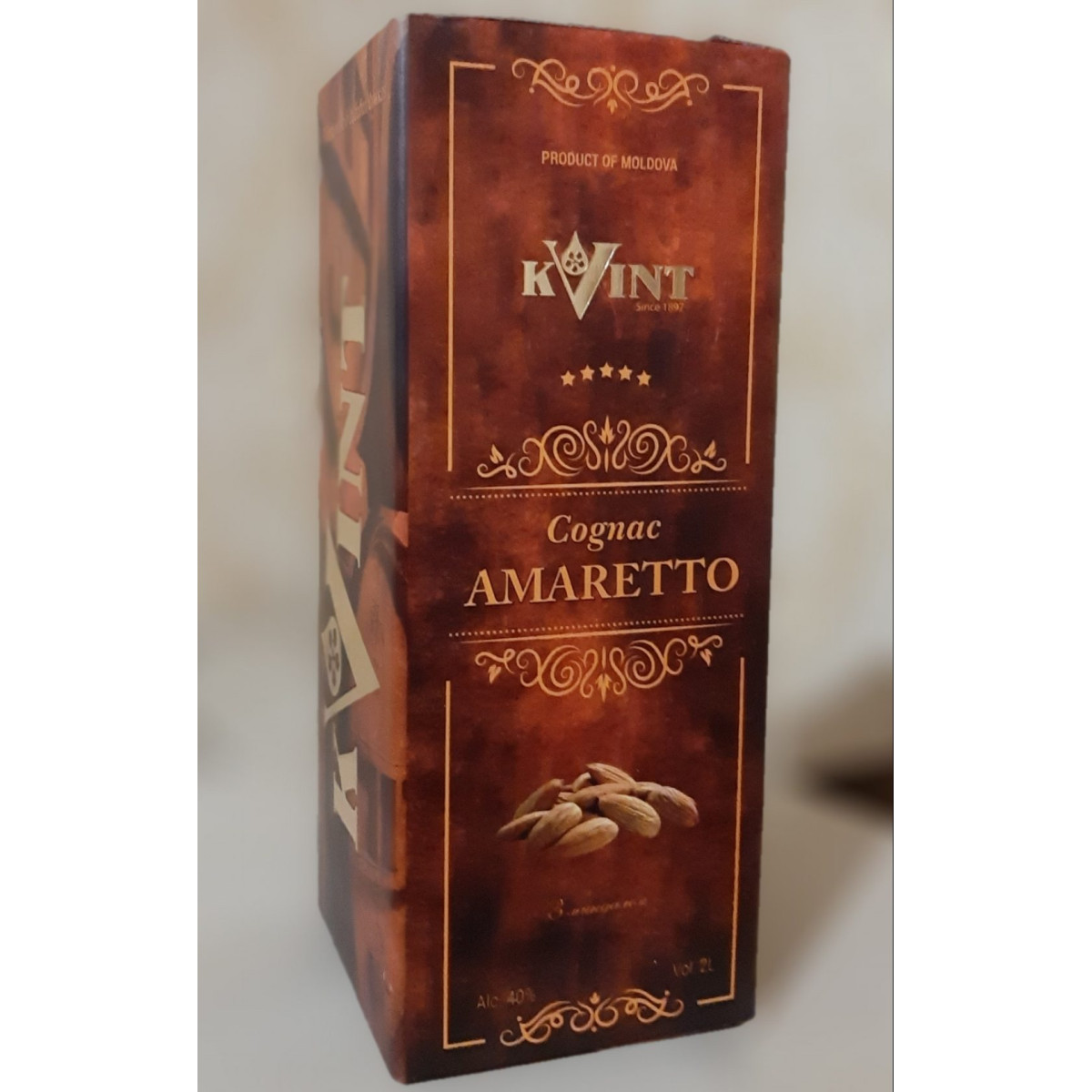 КОНЬЯК KVINT AMARETTO (КВІНТ АМАРЕТТО) 2 L 40% Vol. КОНЬЯК KVINT AMARETTO (КВІНТ АМАРЕТТО) 2 L 40% Vol.